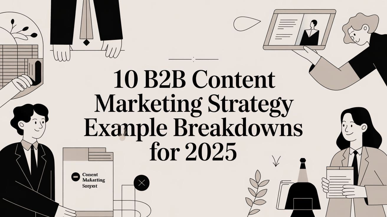 10 B2B Content Marketing Strategy Example Breakdowns for 2025