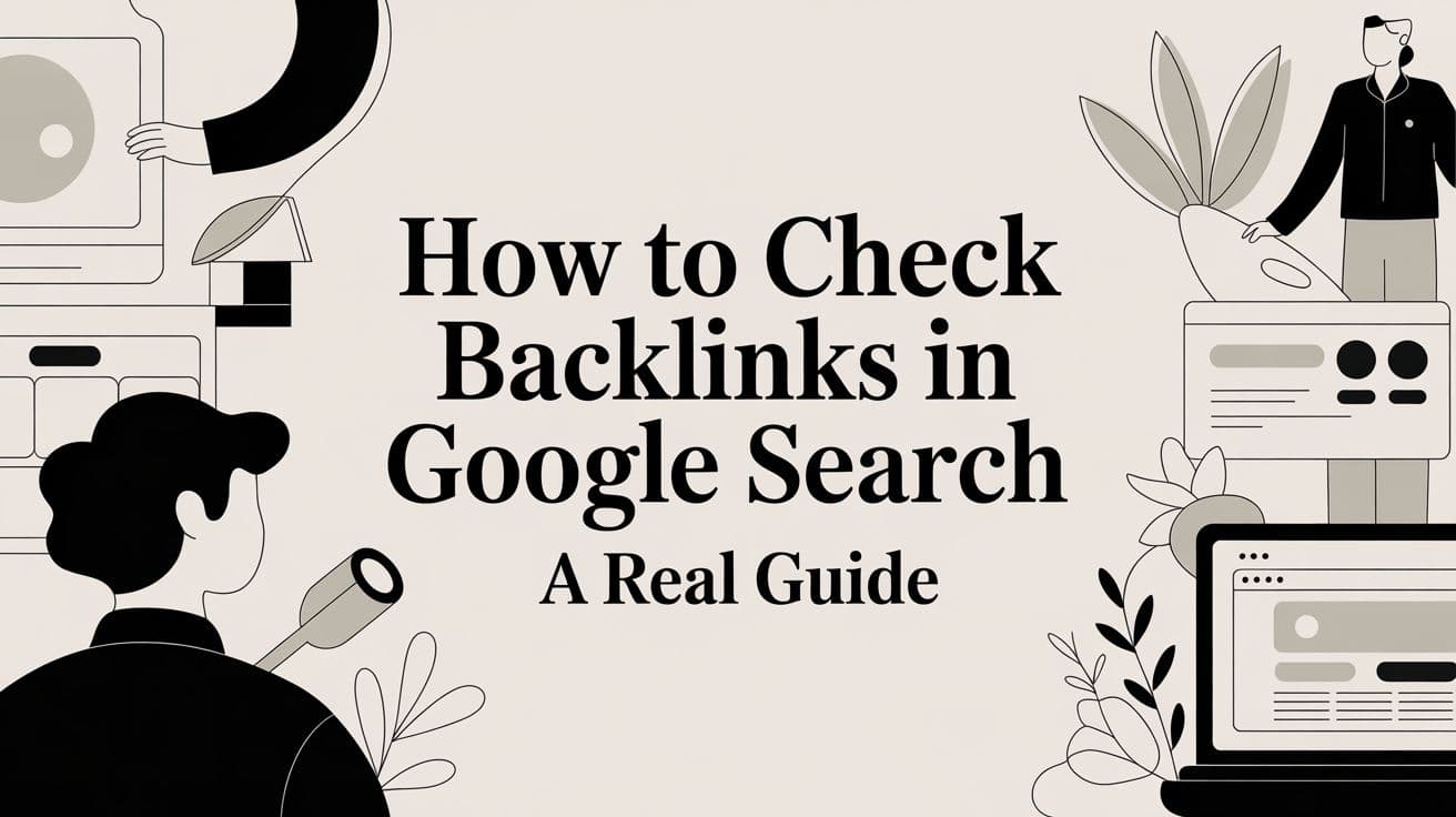 How to Check Backlinks in Google Search a Real Guide