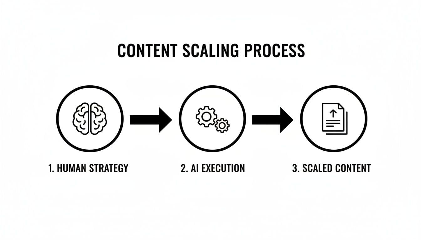 Automated content creation scaling process