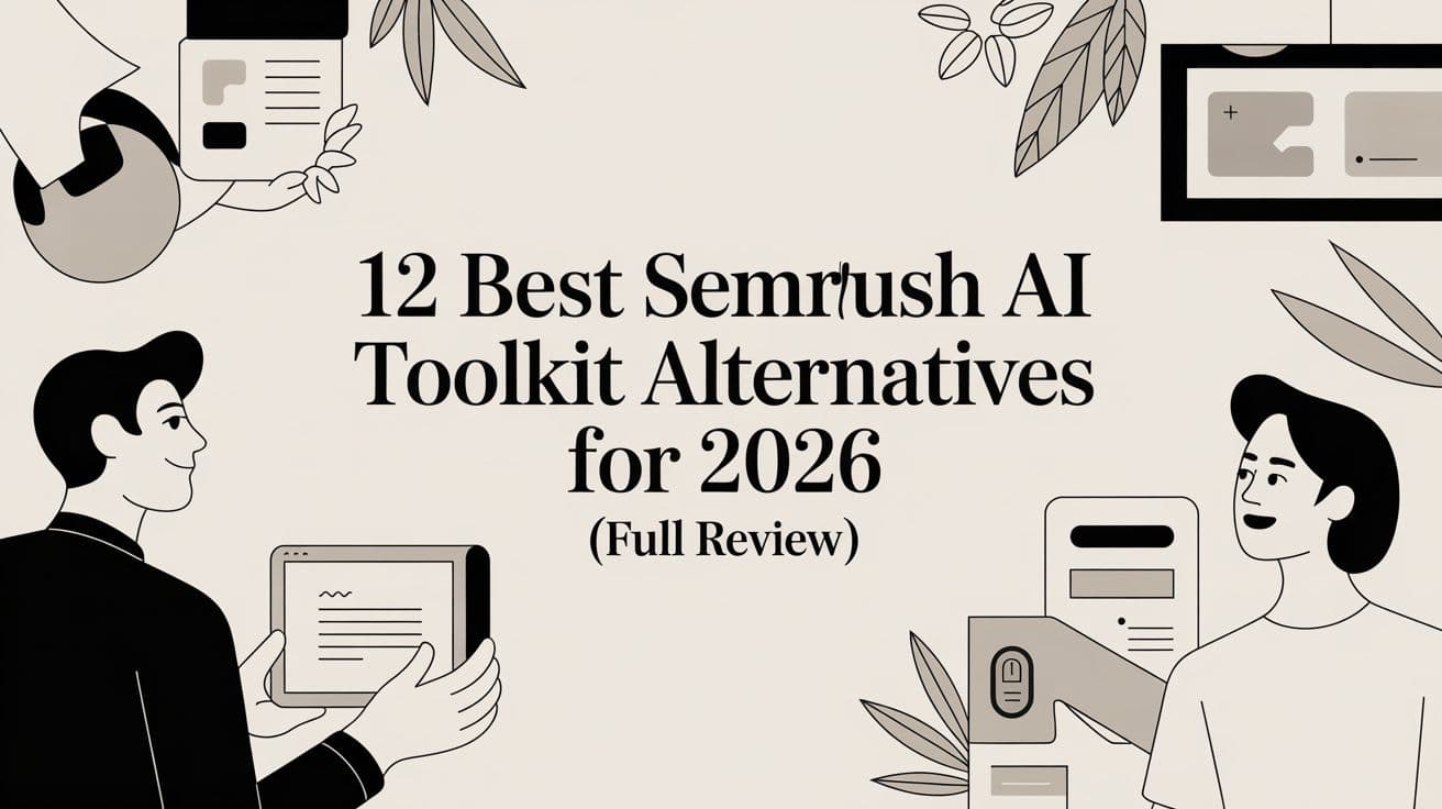 Cover image for 12 Best Semrush AI Toolkit Alternatives for 2026 (Full Review)