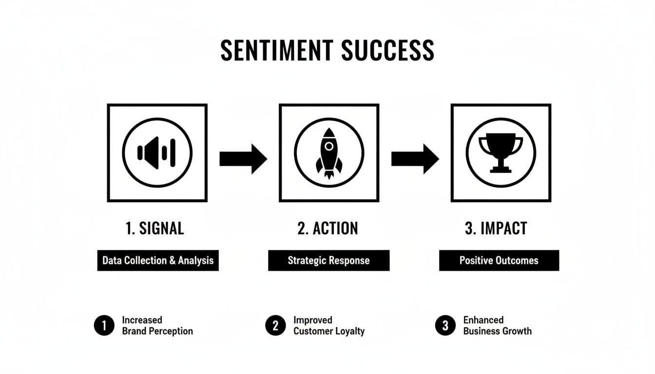 Brand sentiment tracking sentiment success