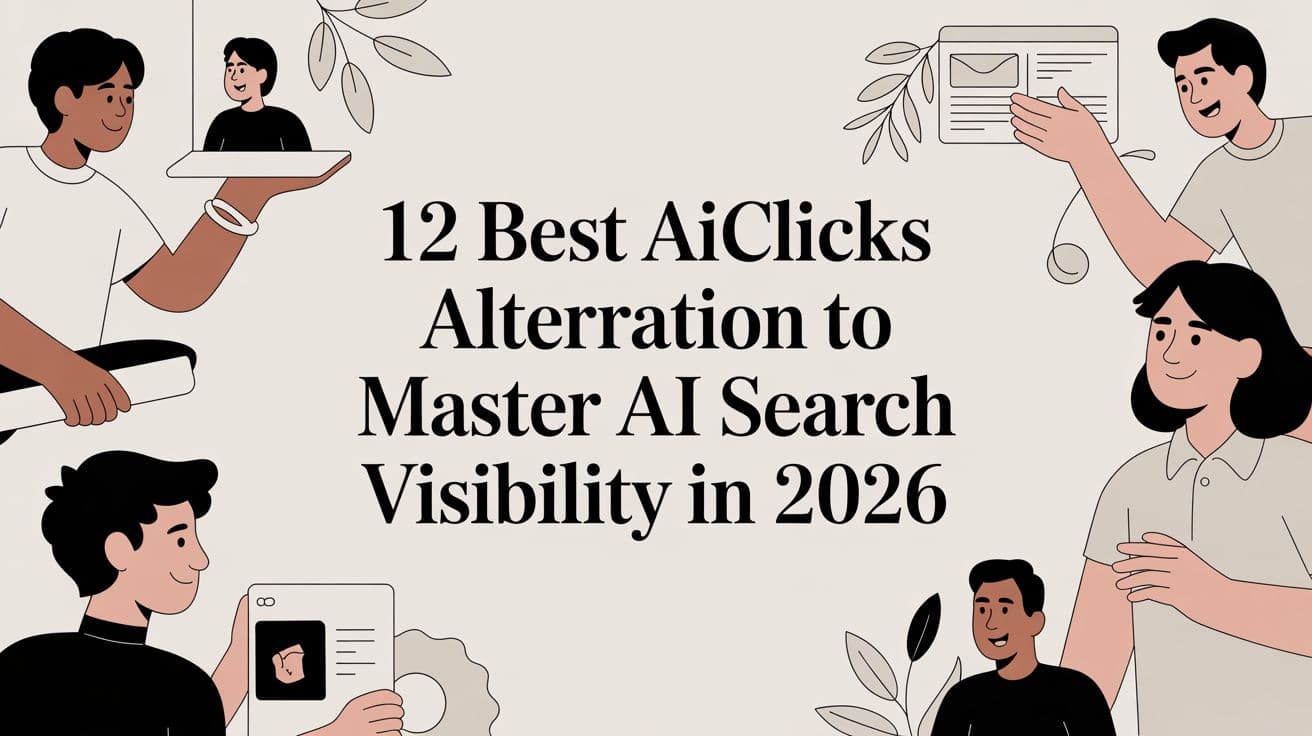 Cover image for 12 Best AiClicks Alternatives To Master AI Search Visibility in 2026