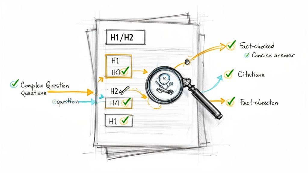 Site audit checklist content analysis