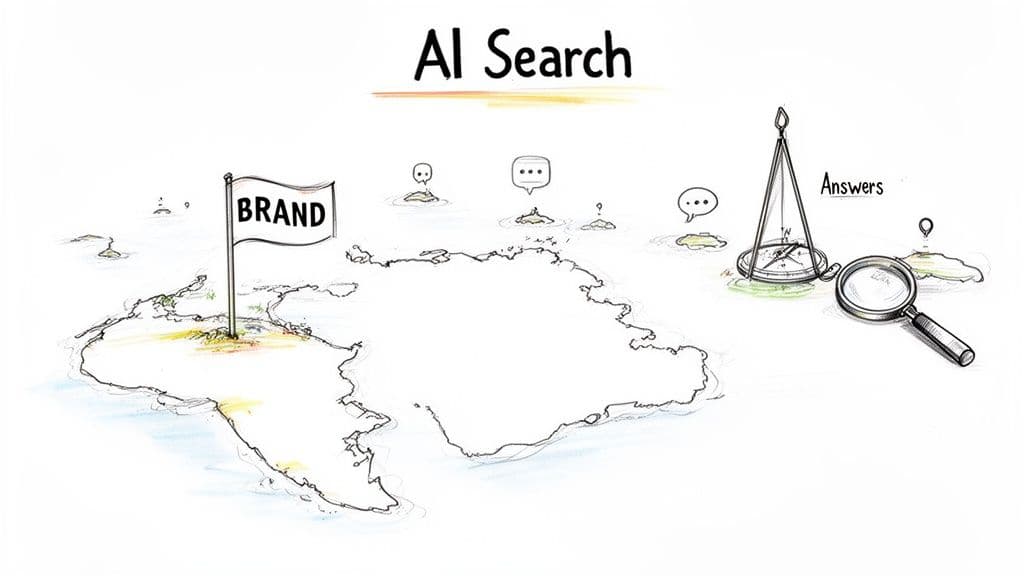 Ai search monitoring search map