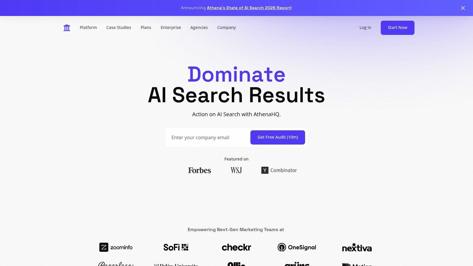 Best peec ai alternatives landing page