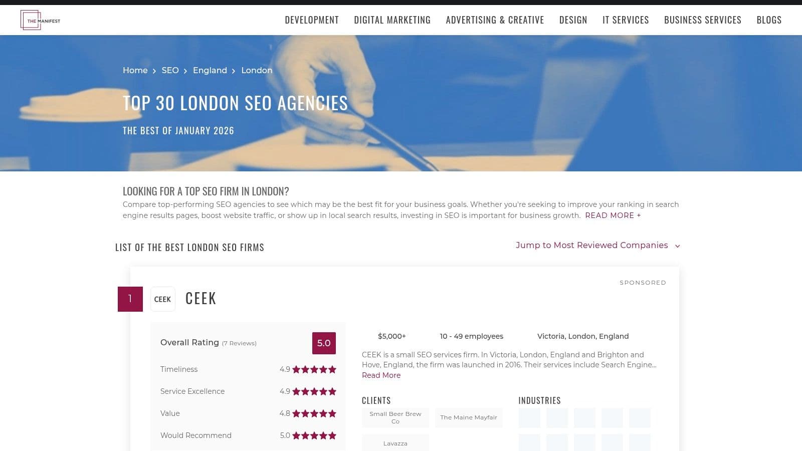 Best seo agencies london seo agency