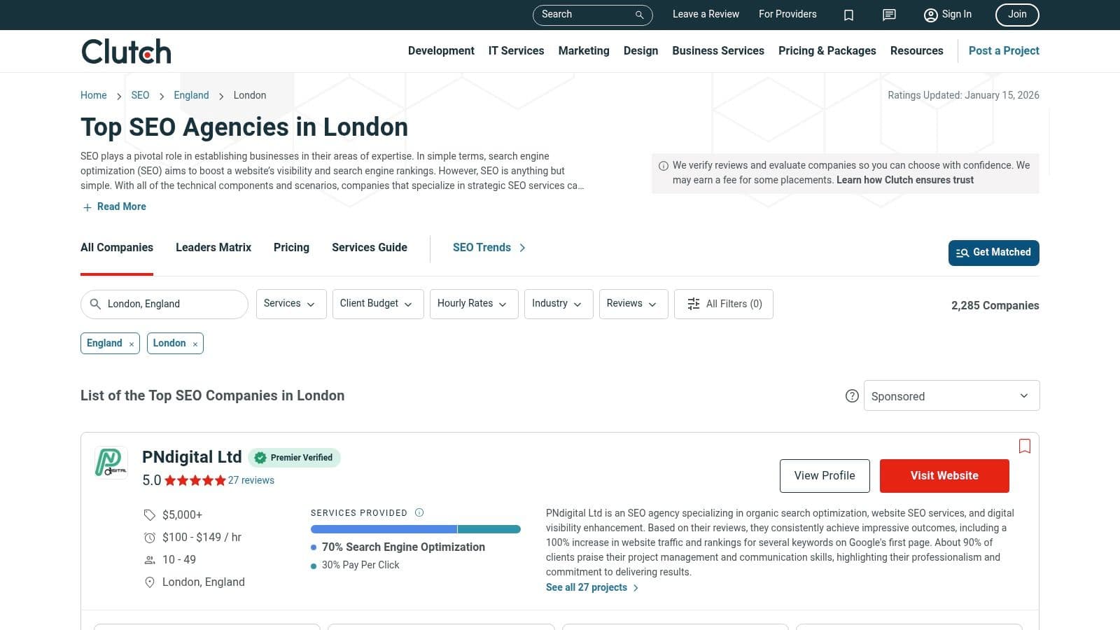 Best seo agencies london seo agencies