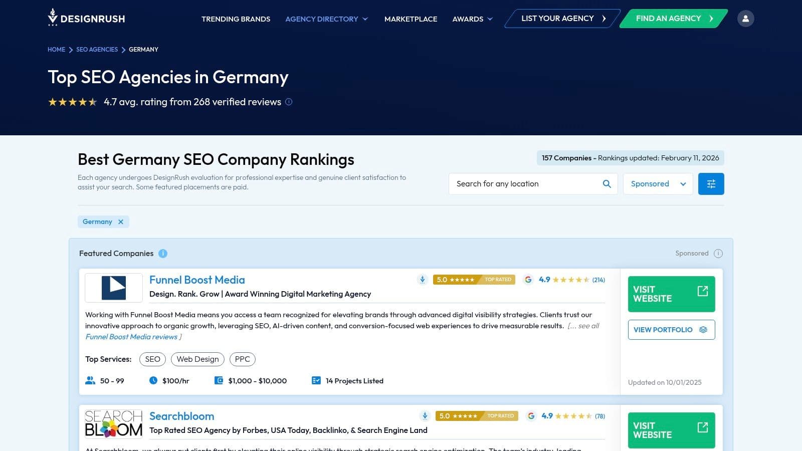 Ai search optimization agency germany seo agencies