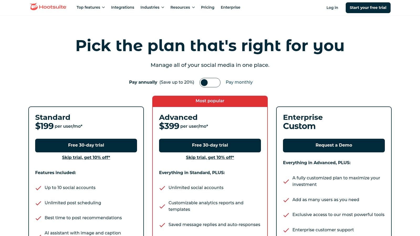 Best brand24 ai alternatives hootsuite pricing