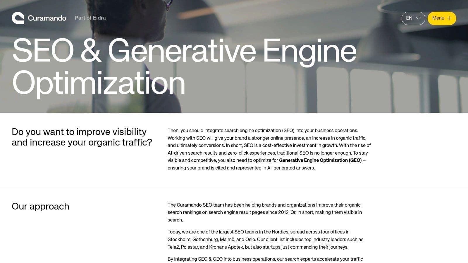 Ai search optimization agency sweden generative seo