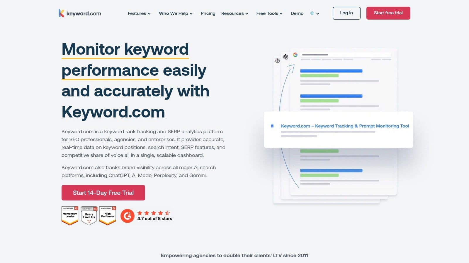 Best peec ai alternatives keyword tracking