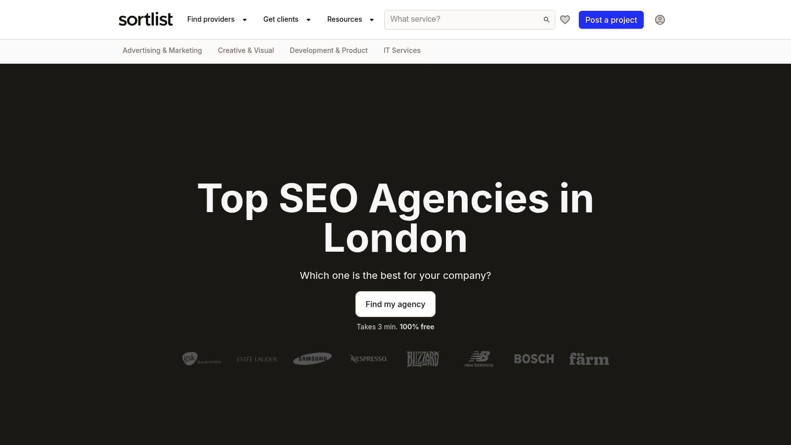 Best seo agencies london landing page