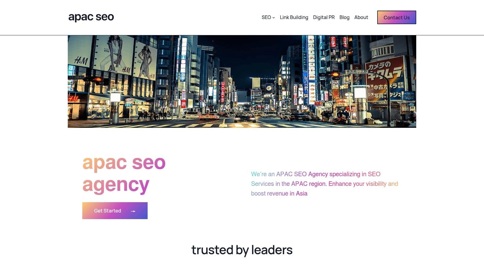 Ai search optimization agency south korea neon city