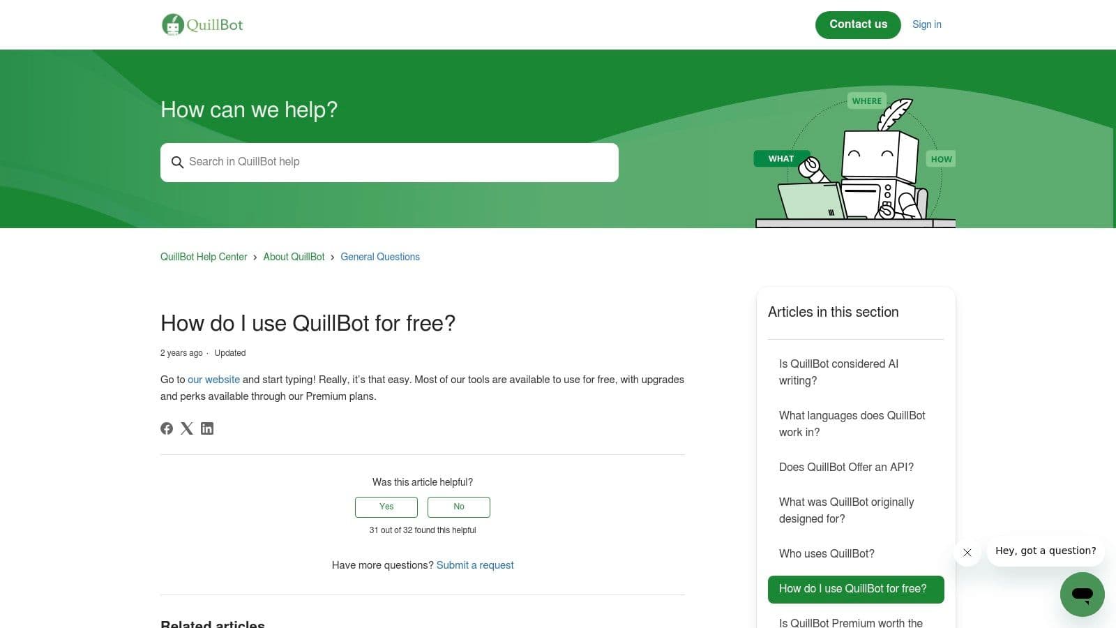 Best free ai writing tools help page