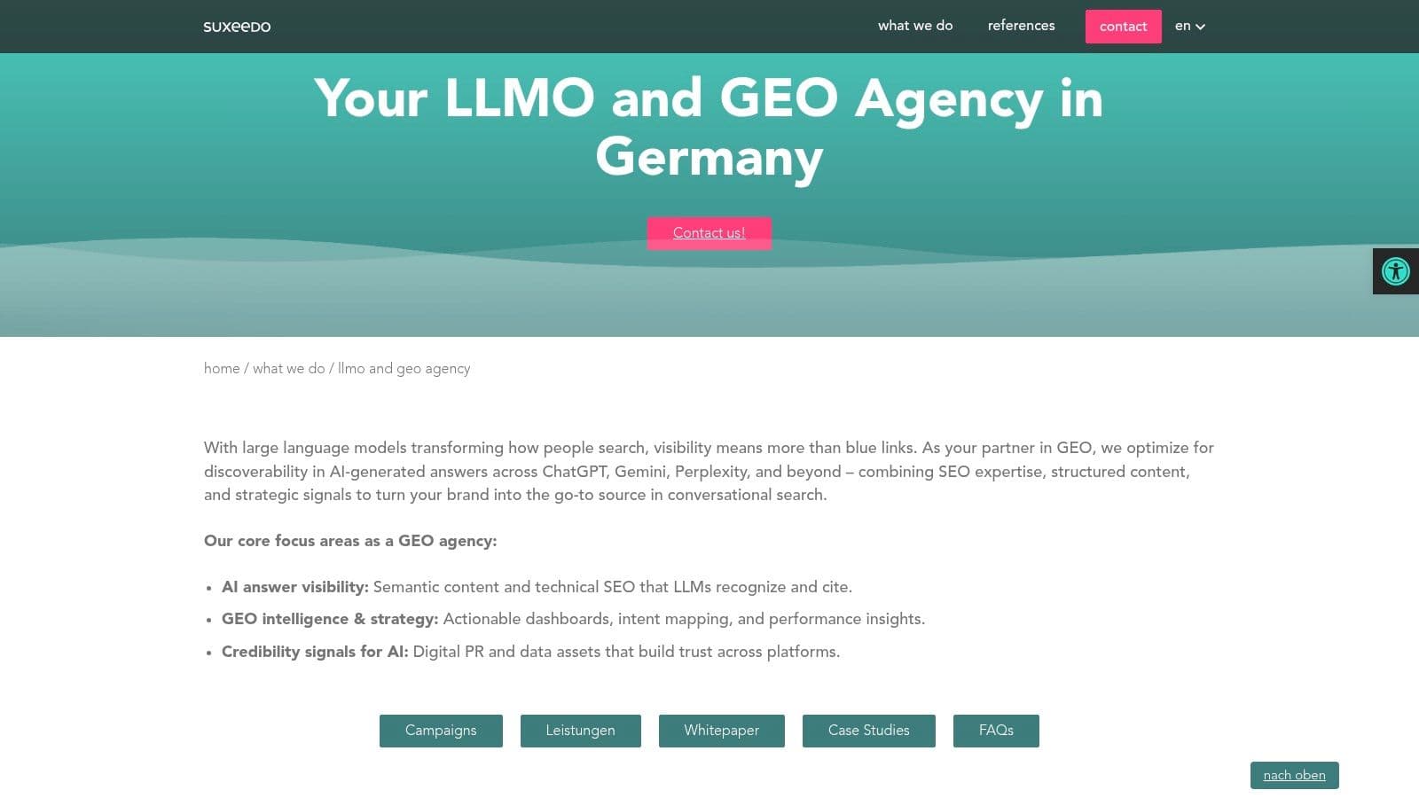Ai search optimization agency berlin agency services