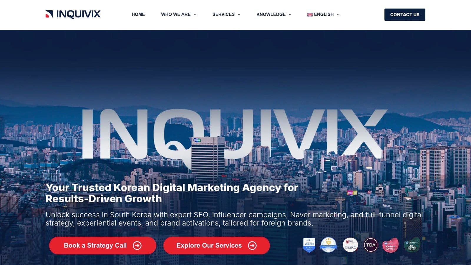 Ai search optimization agency south korea agency website