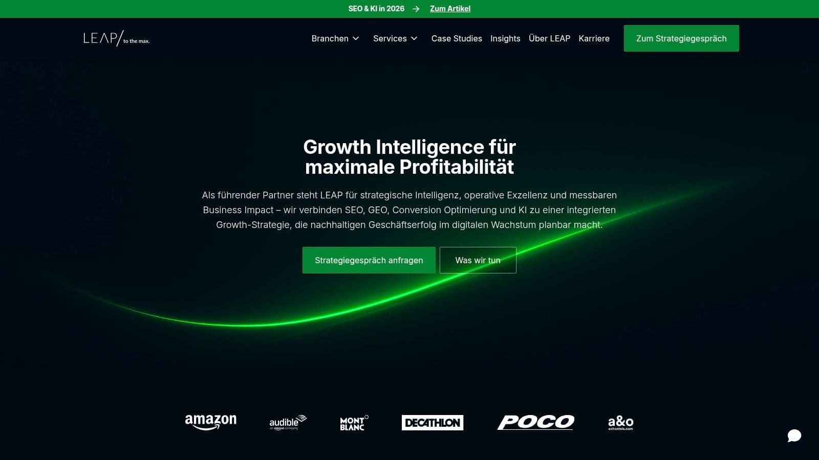 Best ai search optimization agency in berlin website homepage