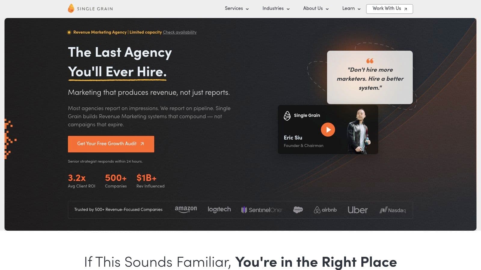 Best ai search optimization agency in los angeles marketing agency homepage